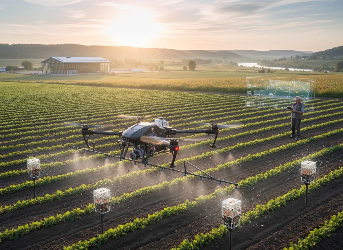 農業分野の害虫対策：ドローン散布と天敵昆虫利用の最新事例と導入コスト試算
