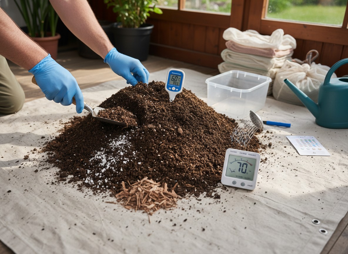 使用済み発酵マットの安全な再発酵・再利用プロセスと注意点、失敗回避法