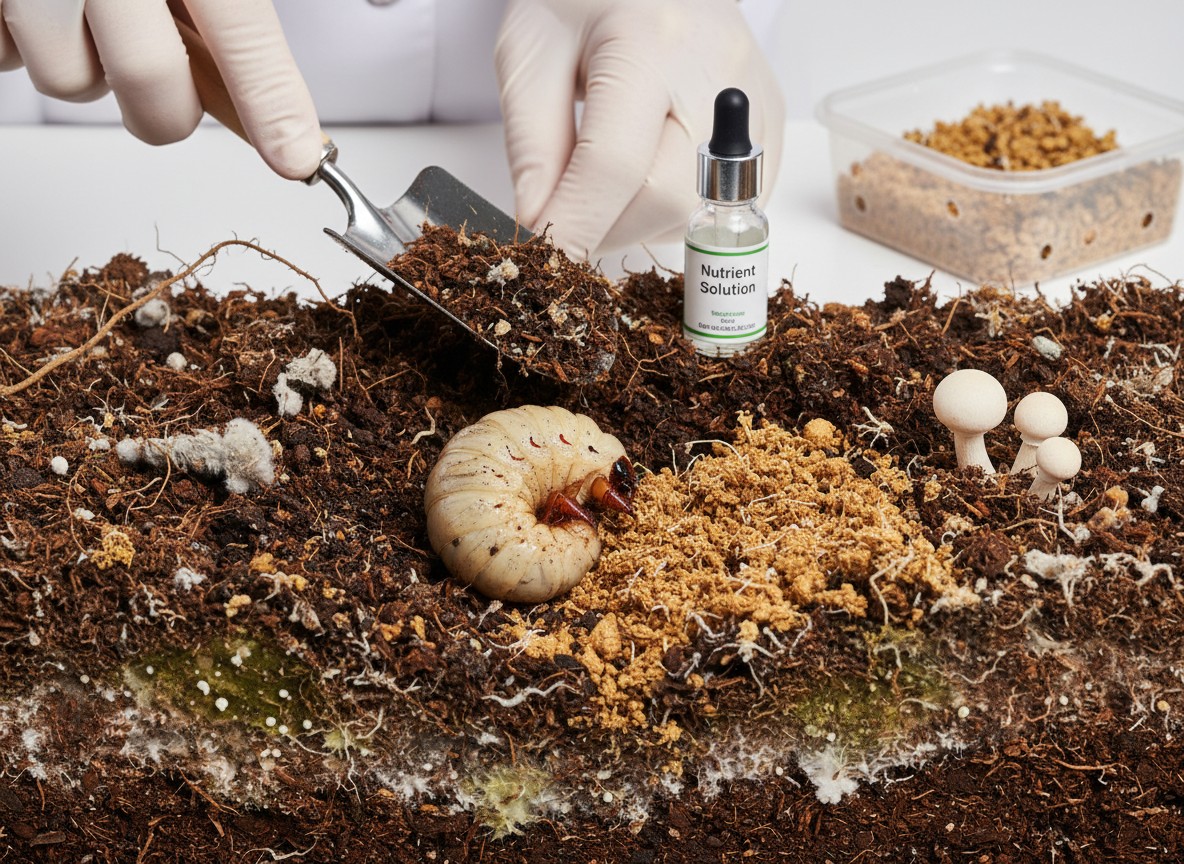 幼虫期の拒食対策：マット劣化が原因の緊急処置プロトコルと回復法